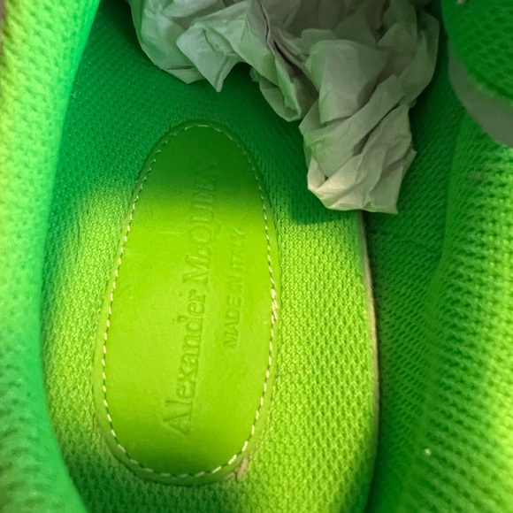 ALEXANDER MCQUEEN AUTHENTIC MENS LEATHER SNEAKERS - Picture 8 of 13